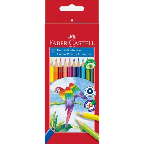 Faber-Castell Triangular colour pencils (pack of 12)