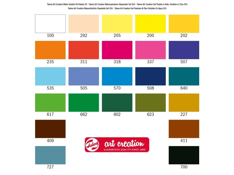 Talens Art Creation Water-soluble oil pastel set 24 colours | Skola & Hobby - Konstmaterial - Pastell färger | GameStuff