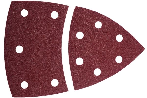 Wolfcraft Gmbh 1813000, Burnishing Pad, Metal, Wood, Corundum, Red, 10 Pc(S), Box