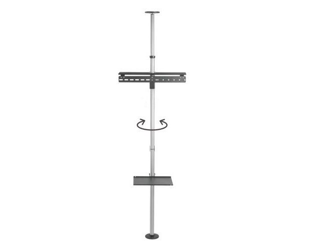 Techly ICA-TR32, 94 cm (37), 177,8 cm (70), 30 kg, 200 x 200 mm, 600 x 400 mm, Sølv