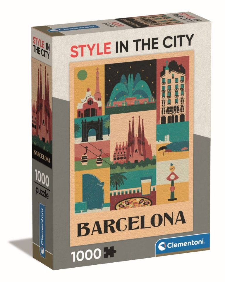 Clementoni Puzzle 1000 Teile Kompakt Barcelona