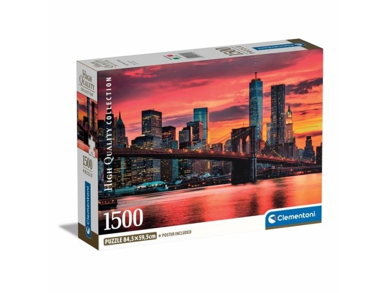 Clementoni High Quality Collection East River At Dusk, 1500 Stk, Landskab, 18 År