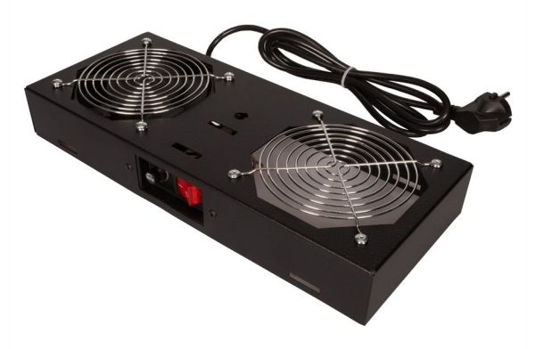 Roline 26.21.0297, Tagventilator, Indbygget Ventilator, Stål, Sort, 1 Stk, 1,43 Kg