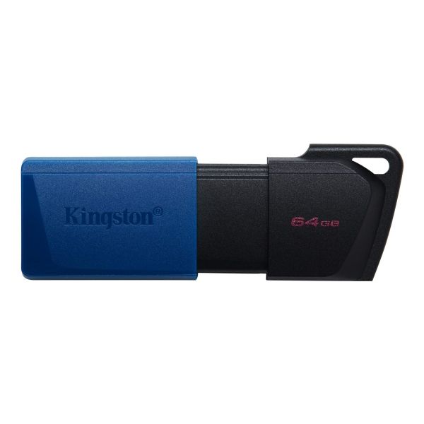 Kingston Technology DataTraveler 64 GB USB 3.2 Gen 1 Exodia M (sort + bl), 64 GB, USB Type-A, 3.2 Gen 1 (3.1 Gen 1), Glide, 10 g, Sort, Bl