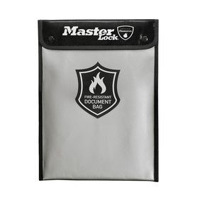 Master Lock FBWLZ0EURHRO dokumenttaske, brandsikker, 2,8 l, sølv