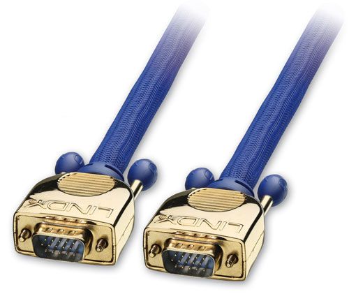 Lindy 15M Gold Vga Cable, 15 M, Vga (D-Sub), Vga (D-Sub), Blau, Männlich/Männlich