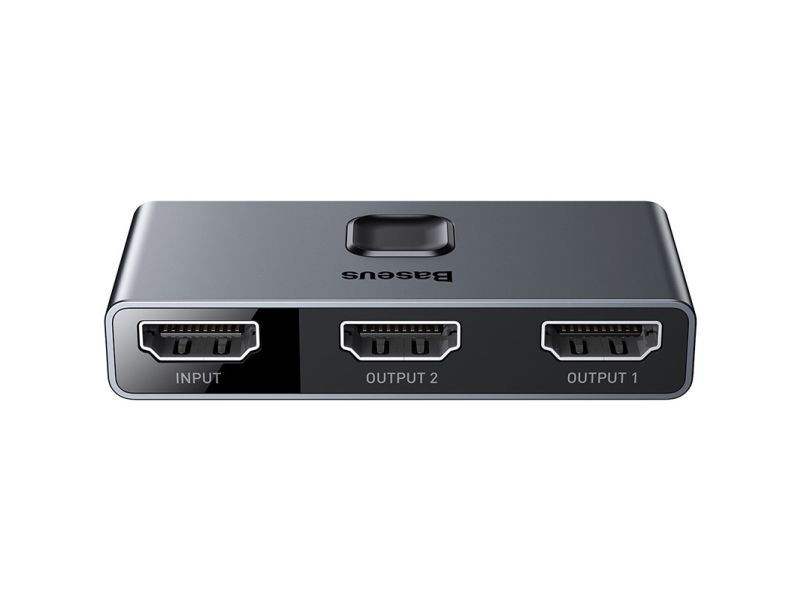 Baseus - Video/ljudsplitter/switch - matris, 2-i-1 eller 1-i-2 - 2 x HDMI - skrivbordsmodell | Datortillbehör - Kablar & adaptrar - Strömkablar | GameStuff