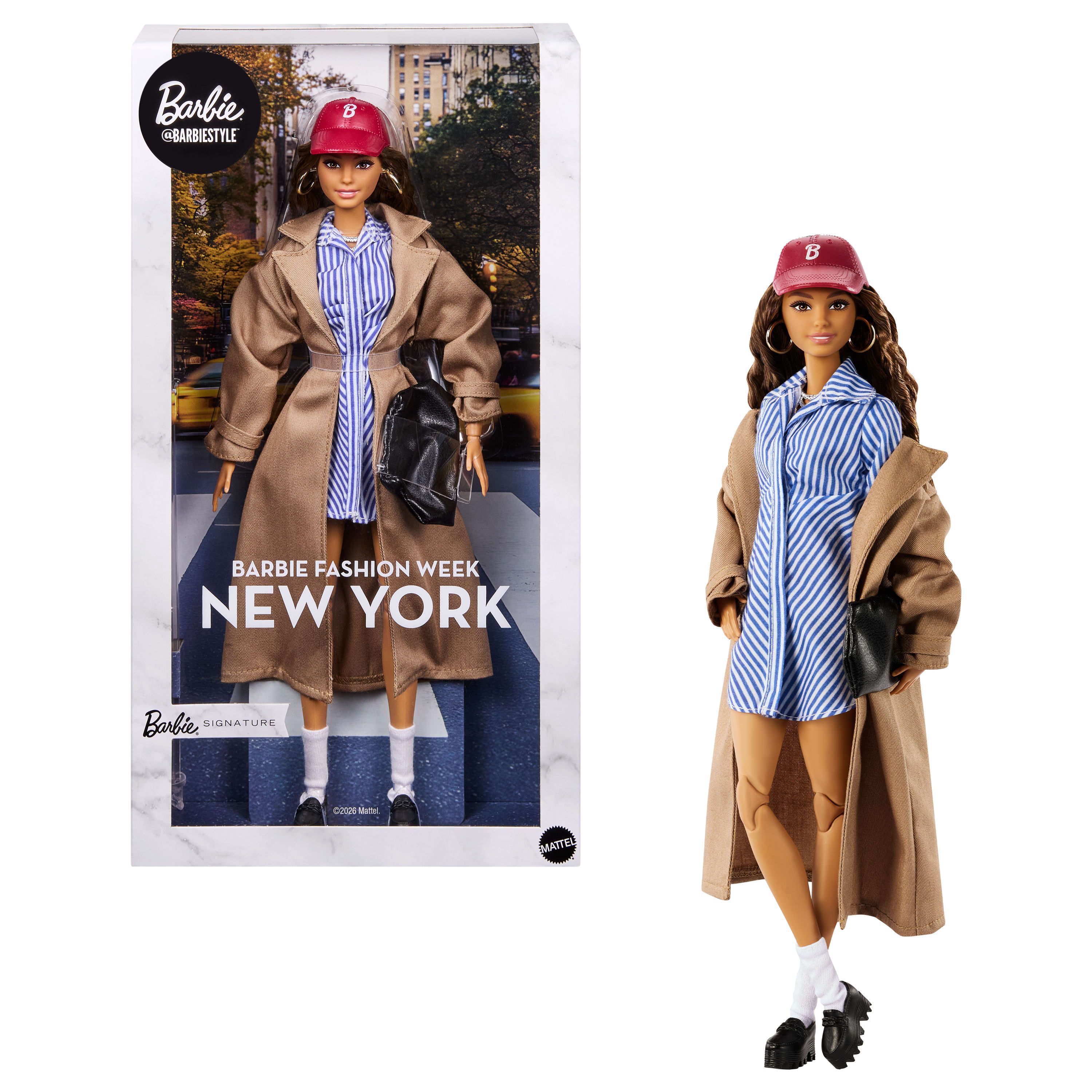 Barbie Signature @BarbieStyle Doll and Fashion, Mode dukke, Hunstik, 6 År, 320 mm, Flerfarvet