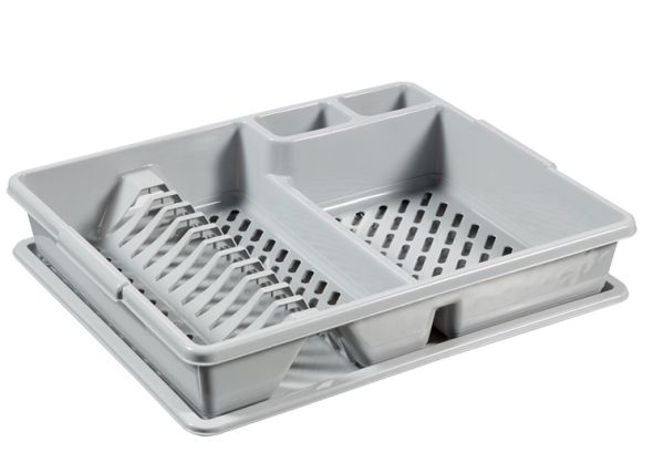 Curver diskmaskine/avtorkningsställ + fat i grå (173460) | Köksutrustning - Hushålls tillbehör - Diskning | GameStuff