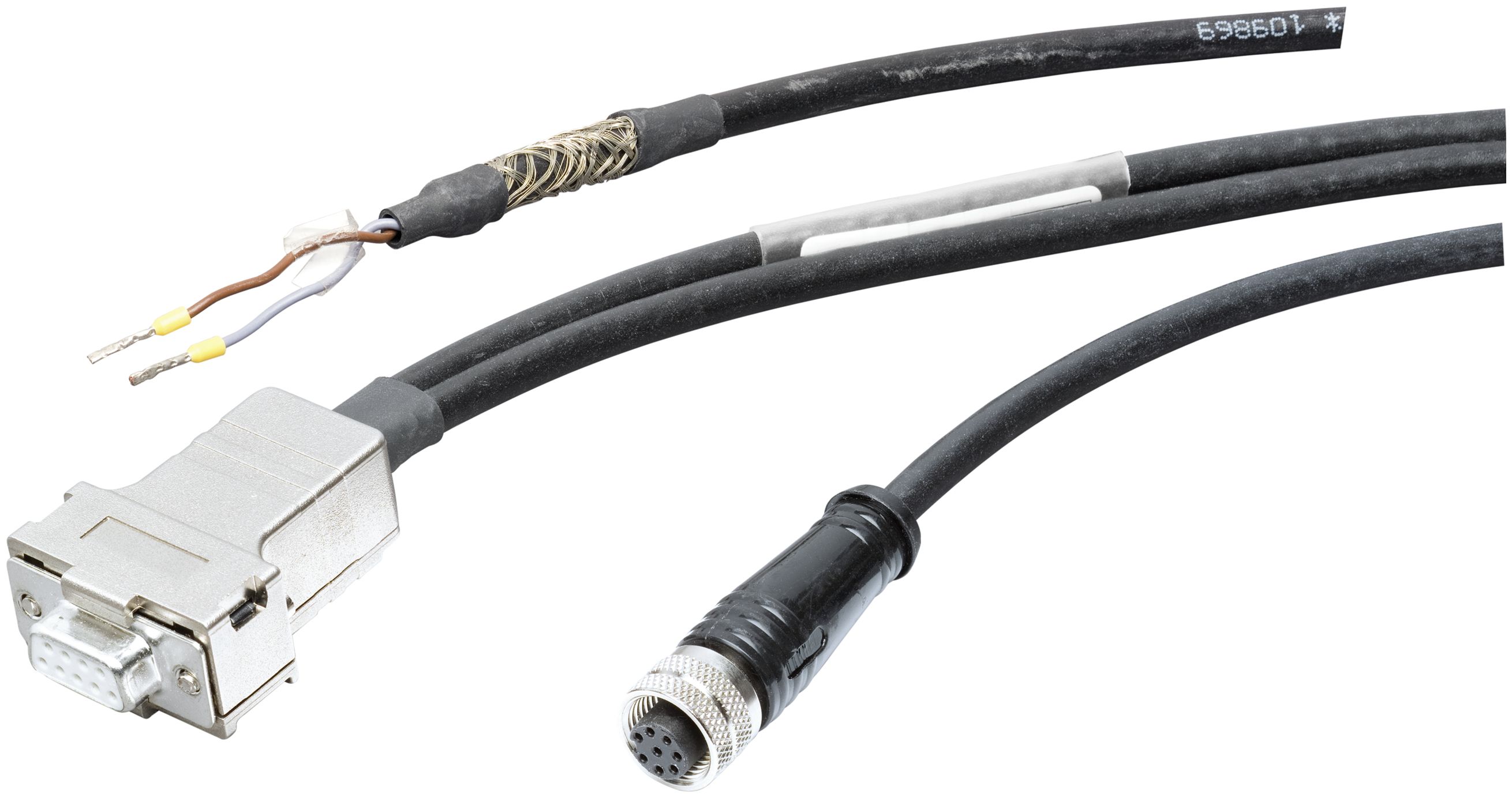 Siemens Conn. Cable Rs232, Sub-D/M12/Offen, 5M, Schwarz