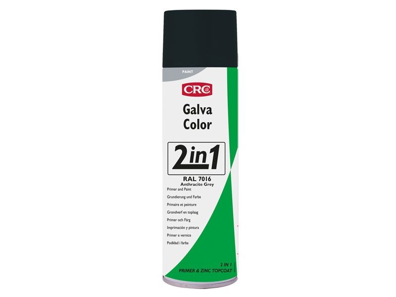 CRC GALVACOLOR, Maling, Allerede blandet, Anthracit, 0.5 L, Spray, 65 mm