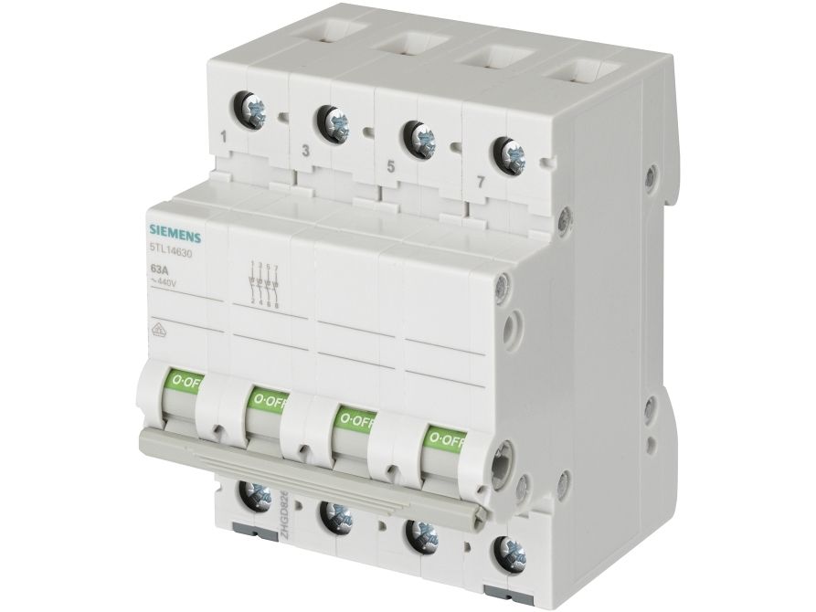 Afbryder Grå 40 A 4 X Sluttekontakt Siemens 5Tl14400