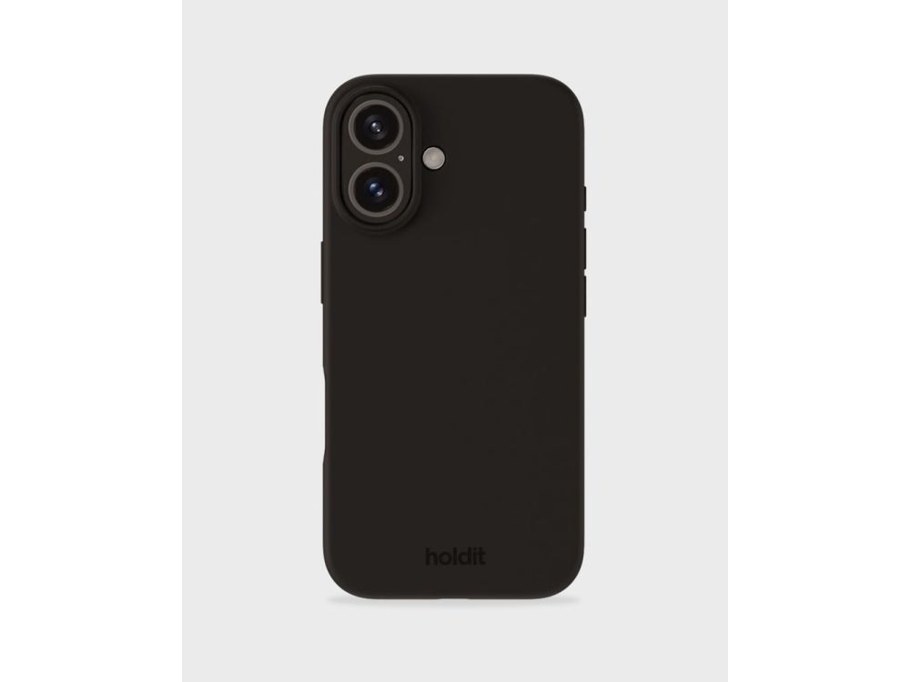 HoldIt Silicone, Cover, Apple, iPhone 16, 15,5 cm (6.1), Sort