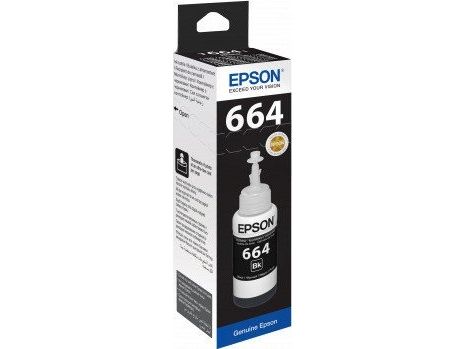 Epson T6641 - 70 Ml - Sort - Original - Blækrefill - For Ecotank Et-14000, Et-16500, Et-2500, Et-2550, Et-2600, Et-2650, Et-3600, Et-4500, Et-4550