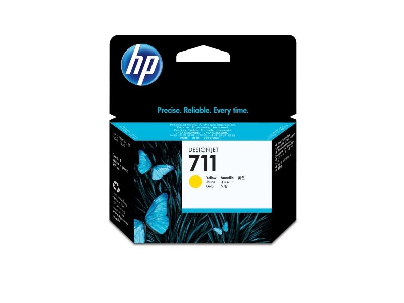 Tintenpatrone Hp 711 Cz132a, 29 Ml, Gelb
