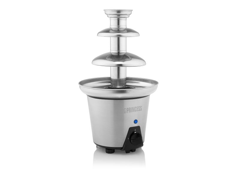 Princess 01.292998.01.001 Schokoladenbrunnen Xl, Edelstahl, Edelstahl, 600 G, 700 Ml, Ac, 90 W