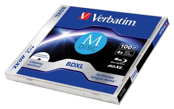 Verbatim M-Disc - 5 x BD-R XL - 100 GB 4x - printbar overflade for ink jet - cd-boks