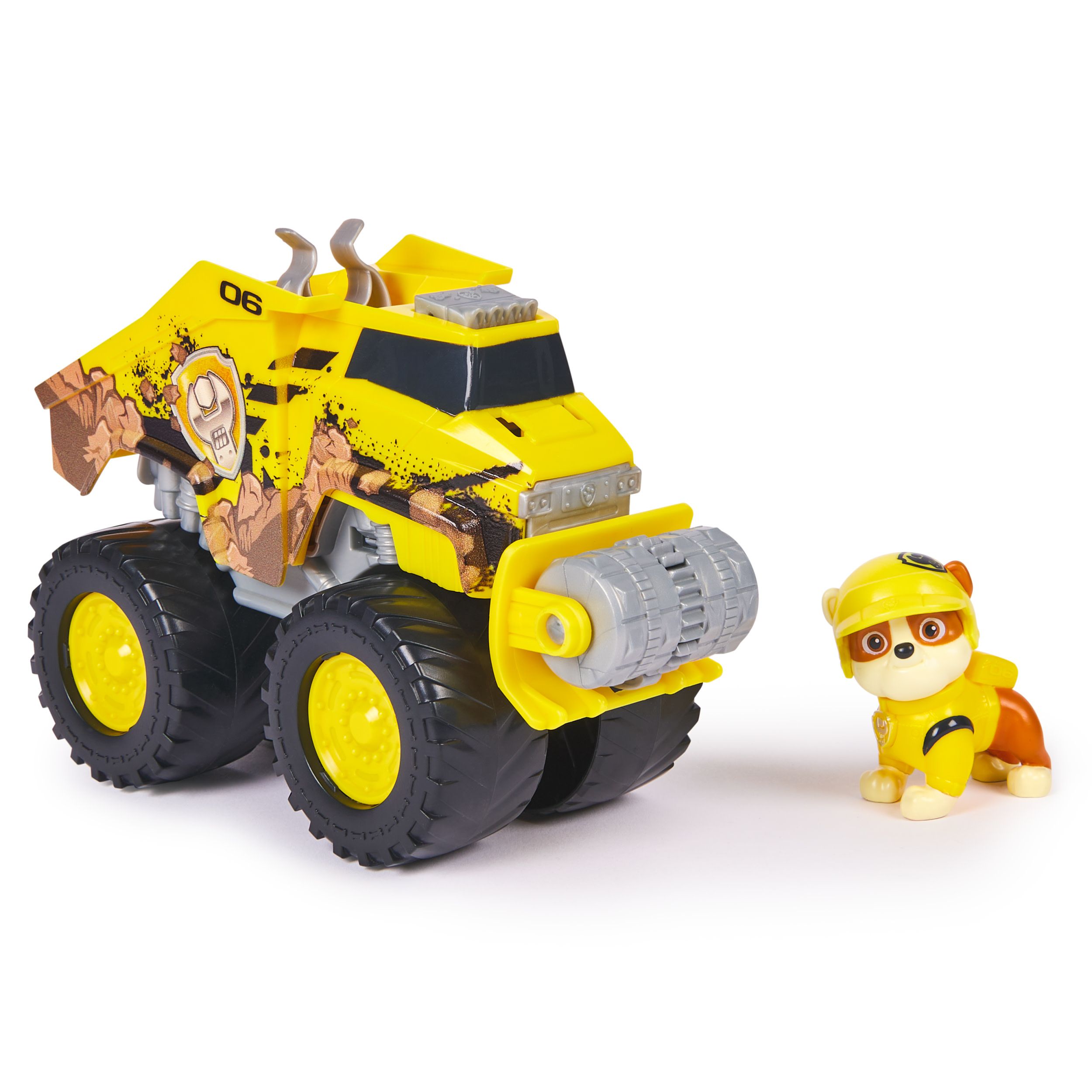 PAW Patrol Rescue Wheels Rubble’s Bulldozer, Monster lasbil, 3 År, Plast, Flerfarvet