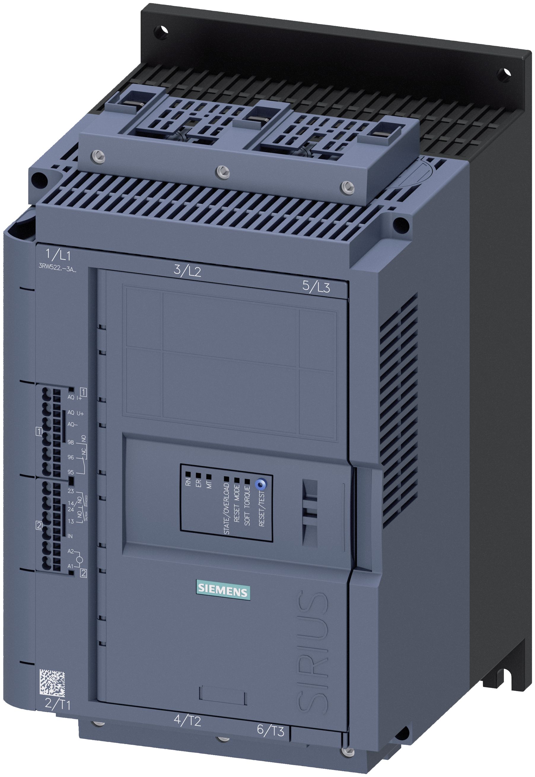 Sirius soft starter 200-480 v 47 a 110-250 v ac fjeder terminaler analog output