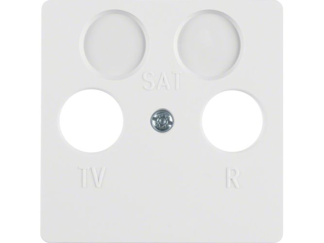 Berker 148609, Hvid, Termoplast, Konventionel, Berker, Blank, Ip44