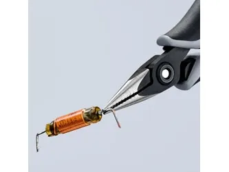 Knipex 34 52 130 ESD, Kromvanadinstål, Svart, Grå, 130 mm, 61 g | Verktyg & Verkstad - Tänger - Flack- och Rundtång | GameStuff