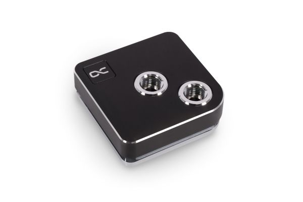Alphacool 13443, Vandblok, Messing, Kobber, Sort, 1/4, 60 °C, 0,8 bar