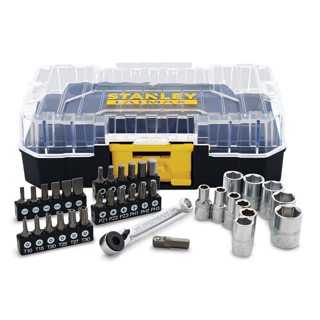 Stanley Fmmt19101-0, 36 Stück, Hexadezimal (Metrisch), Phillips, Star Schraubendreher, Öffnung, Torx, Ph 1,Ph 2,Ph 3, Pz 1,Pz 2,Pz 3, 3,4,5,6,7,8 Mm,