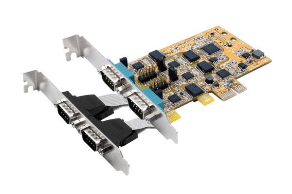 Exsys Ex-45034Is, Pcie, Seriel, Rs-232/422/485, Grå, Pc, Passiv