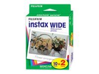 Fujifilm Instax Wide - Farvefilm til umiddelbar billedfremstilling (instant film) - ISO 800 - 10 optagelser - 2 kassetter