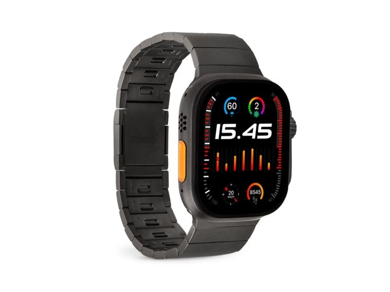 Puro Puaw44titanblk, Urrem, Apple, Apple Watch Ultra/Ultra 2, Titanium, Titanium, 20 G