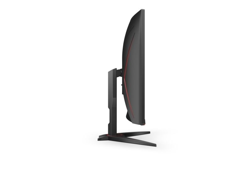 Aoc | Gaming C32g2ze/Bk - Led-Skærm - Curved - 31.5" (1920 X 1080) - @240Hz - Va-Panel - 1Ms | Sort/Rød