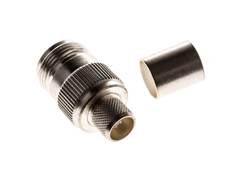 Te Connectivity Jack Cable Mount N Connector, 50?, Crimp Termination, Straight Body