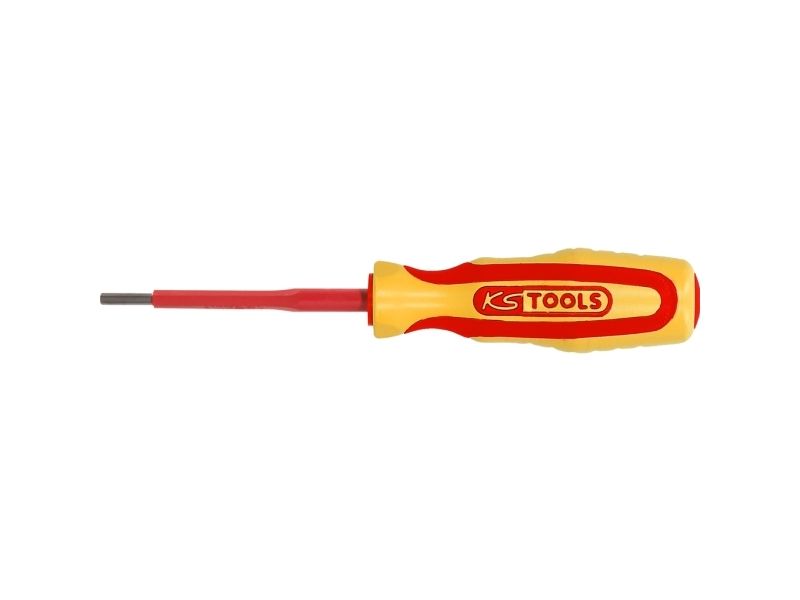 KS Tools 117.1631 VDE Indvendig sekskants-skruetrækker Nøglebredde: 1.5 mm Klinge-længde: 75.0 mm Mål, længde: 156 mm