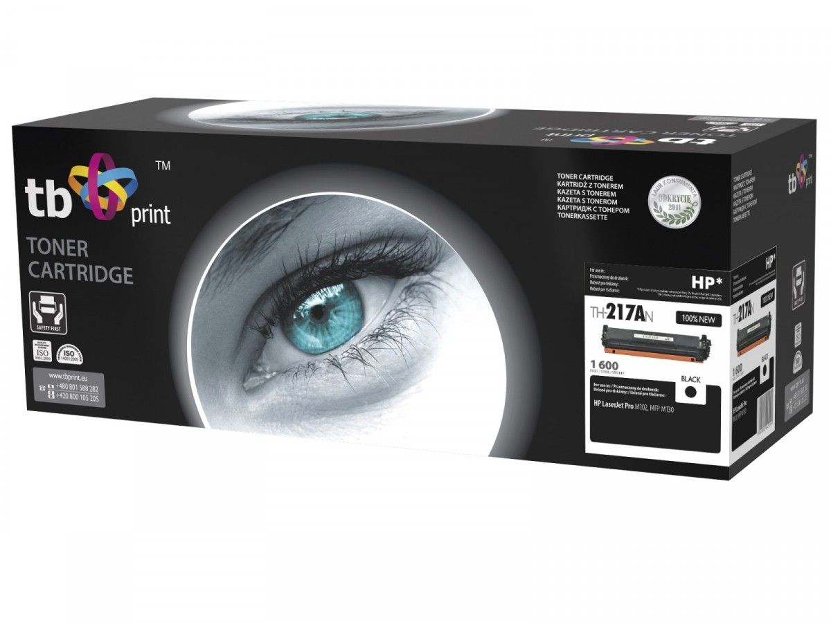 Tb - Sort - Kompatibel - Tonerpatron (Alternativ Til: Hp 17A) - For Hp Laserjet Pro M102a, M102w, Mfp M130a, Mfp M130fn, Mfp M130fw, Mfp M130nw