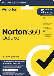 Norton 360 Deluxe Nordic 50GB 1 User 5 Devices 12 Months