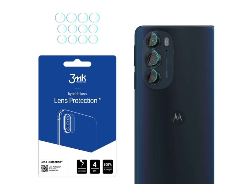 3MK 5903108474290, Motorola, Edge 30, Slagbestandig, Ridseresistent, Transparent, 4 stk