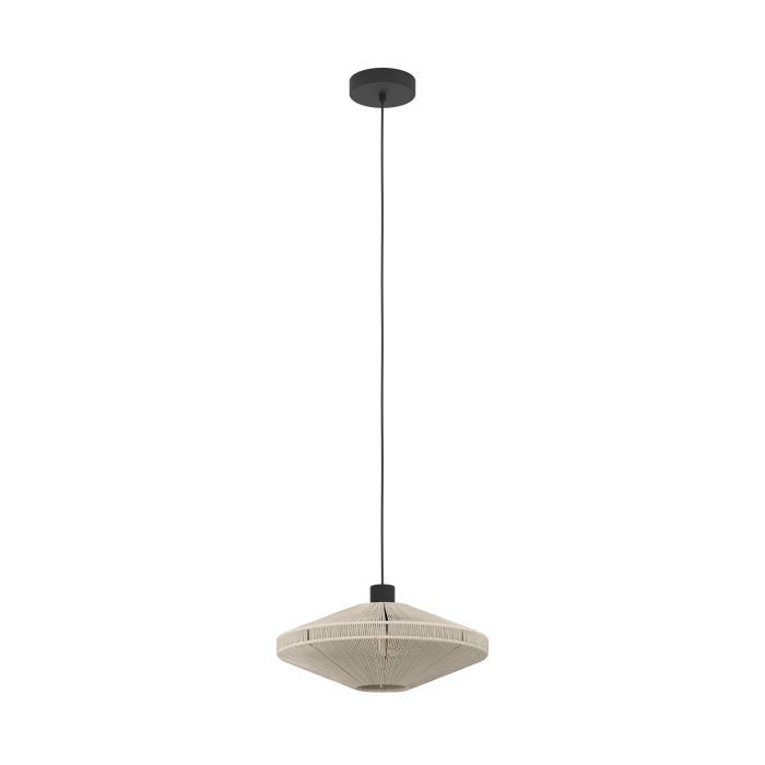 EGLO MIDSUMER PENDELLEUCHTE Ø380 E27 SCHWARZ/CREME - Bild 4