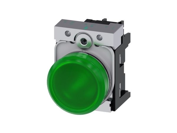 Siemens 3Su1152-6Aa40-1Aa0, Grøn, Ip20, Ccc, Csa, Ul, Eac, Ce, 24 V, 2,2 Cm