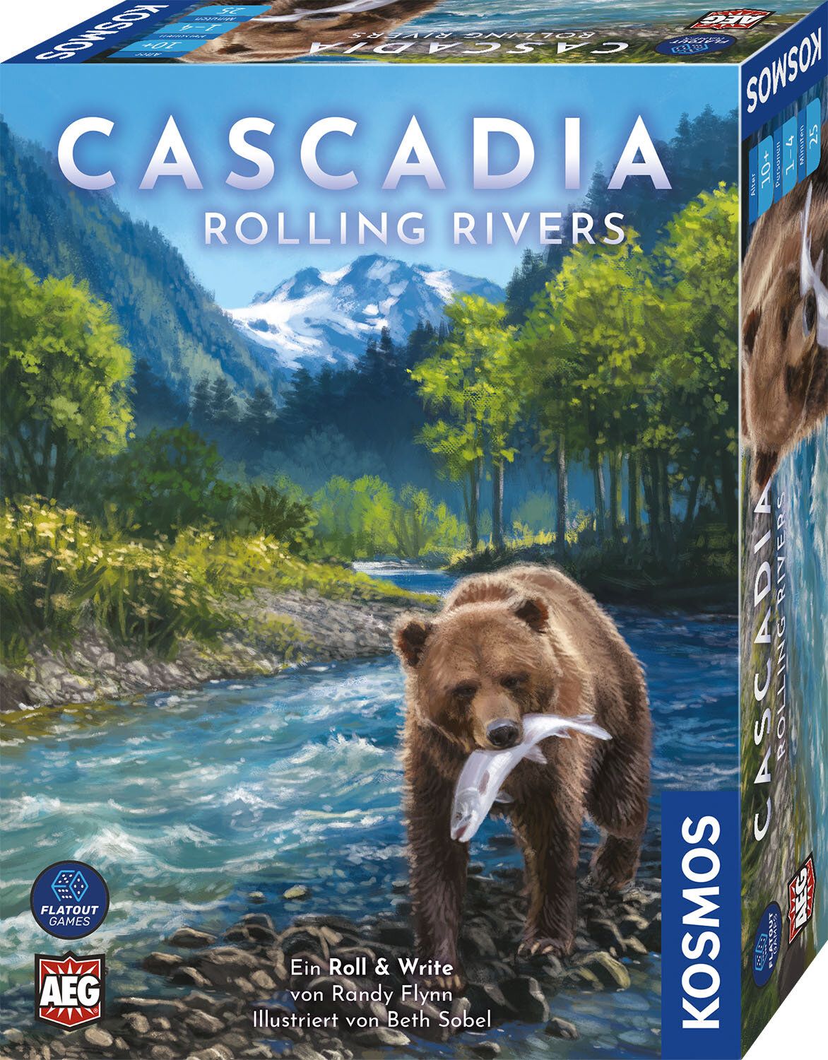 Kosmos Cascadia Rolling Rivers, Brettspiel, Strategie, 10 Jahr(E), 30 Min
