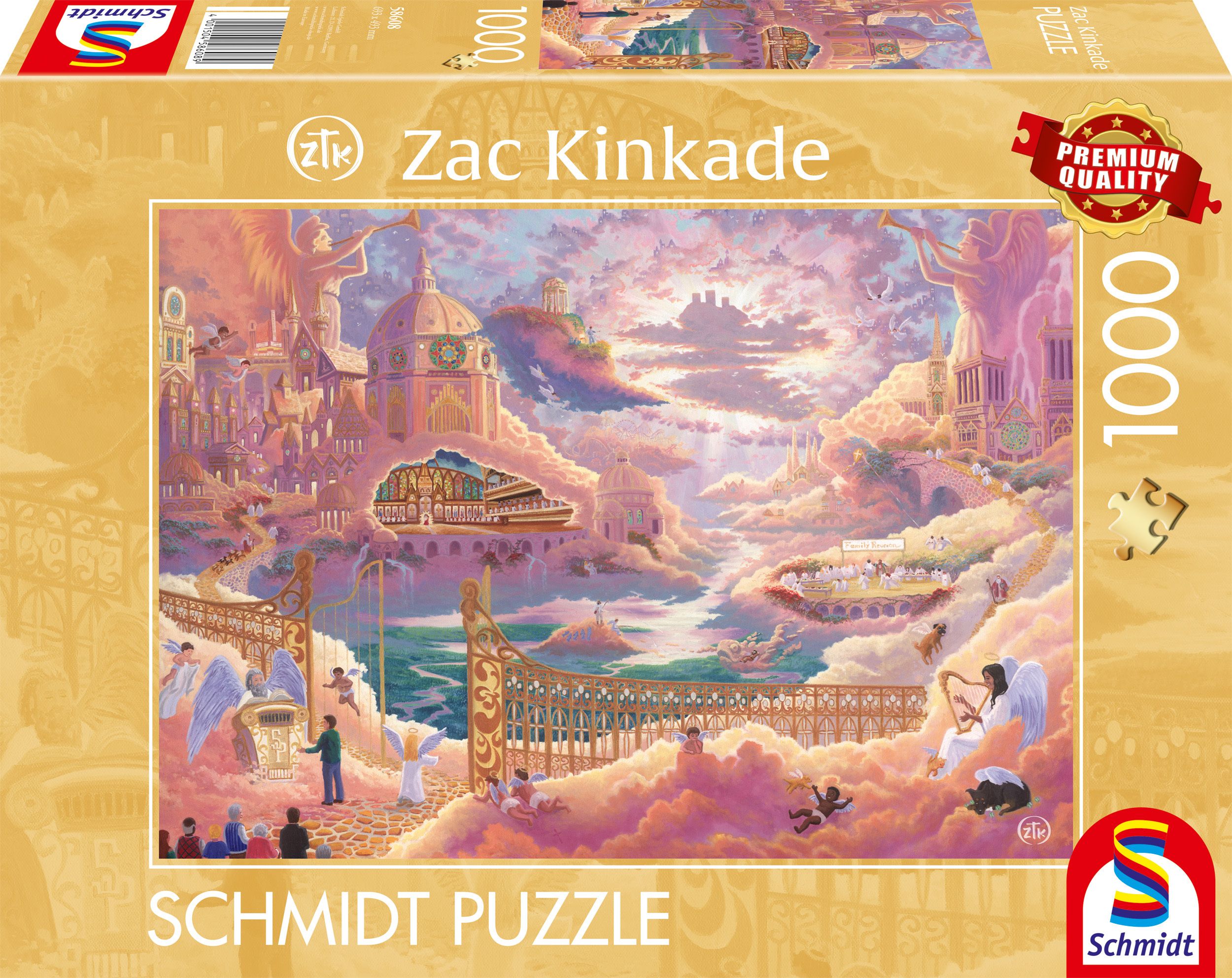 Schmidt Spiele 58608 Zac Kinkade Himmelreich Puzzle, 1.000 Teile, 1000 Stück(E), Fantasie, 12 Jahr(E)