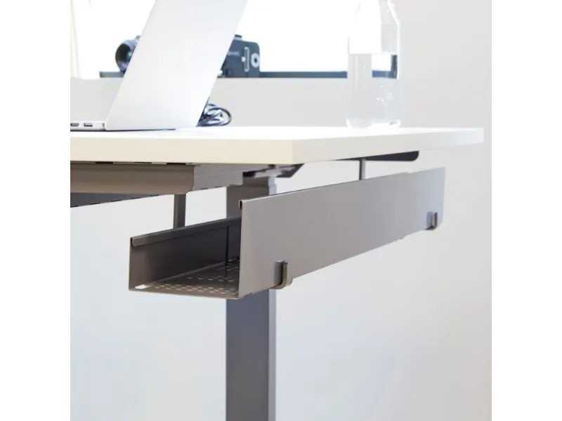 Kabelbakke Slim justerbar Sort | Möbler - Bord - Tillbehör | GameStuff