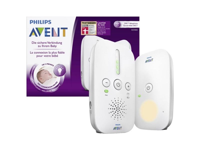 Philips AVENT Audio Monitors Essential SCD502/26 Babyvakt DECT, DECT babytelefon, 120 kanaler, 300 m, 50 m, 300 m, vit | Baby & barn - Sömntid - Babylarm | GameStuff