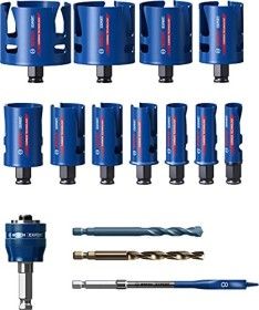 Bosch 2 608 900 489, Set, Mauerziegel, Medium Density Fiberboard (Mdf), Weiche Keramik-Wandfliese, Weichholz, Schwarz, Blau, 6 Cm, 20,22,25,32,35,40,