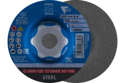 Pferd Cc-Grind Grinding Discs Flex Sgp Steel, 12,5 Cm, 10 Stück(E)