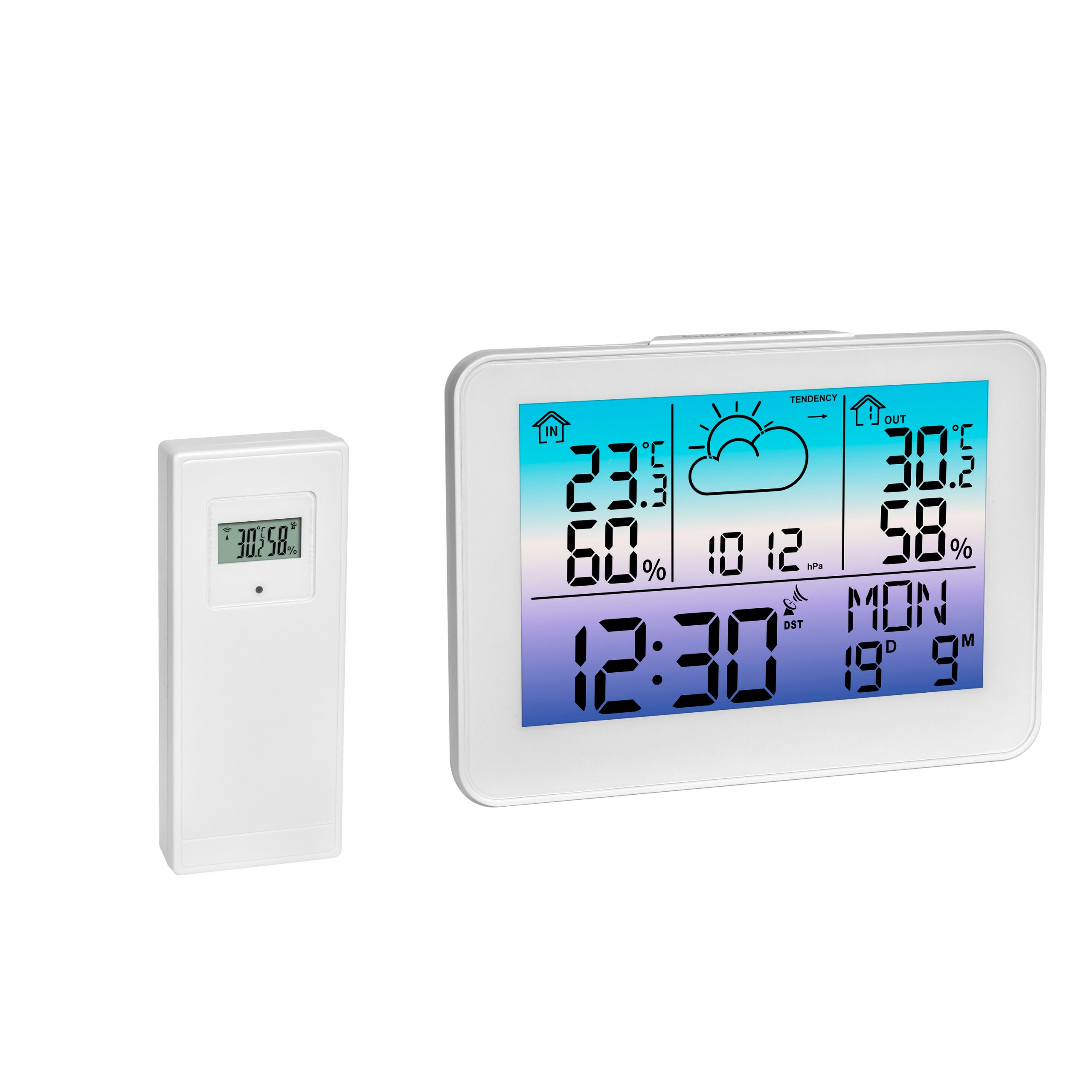 Tfa-Dostmann 35.1175.02, Hvid, Indendørs Termometer, Udendørs Termometer, Termometer, Hygrometer, Termometer, Plast, 20 - 95%