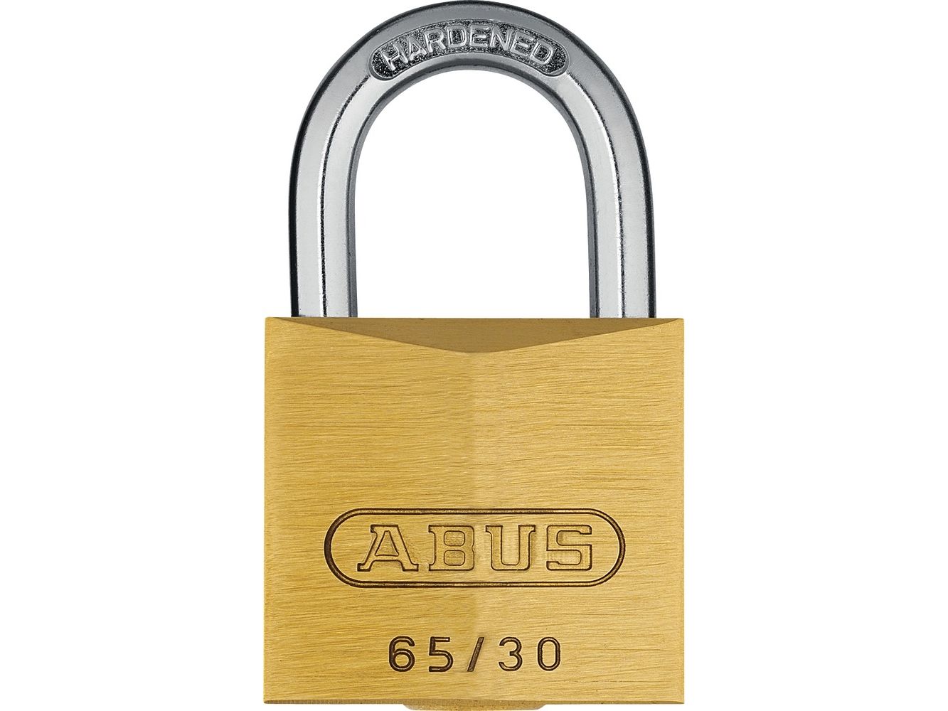 ABUS B111-30, Konventionelle hængelås, Nøglelås, Indtastet ens, Hegn, Garage, Port, Værksted, Messing, Rustfrit stål, Messing
