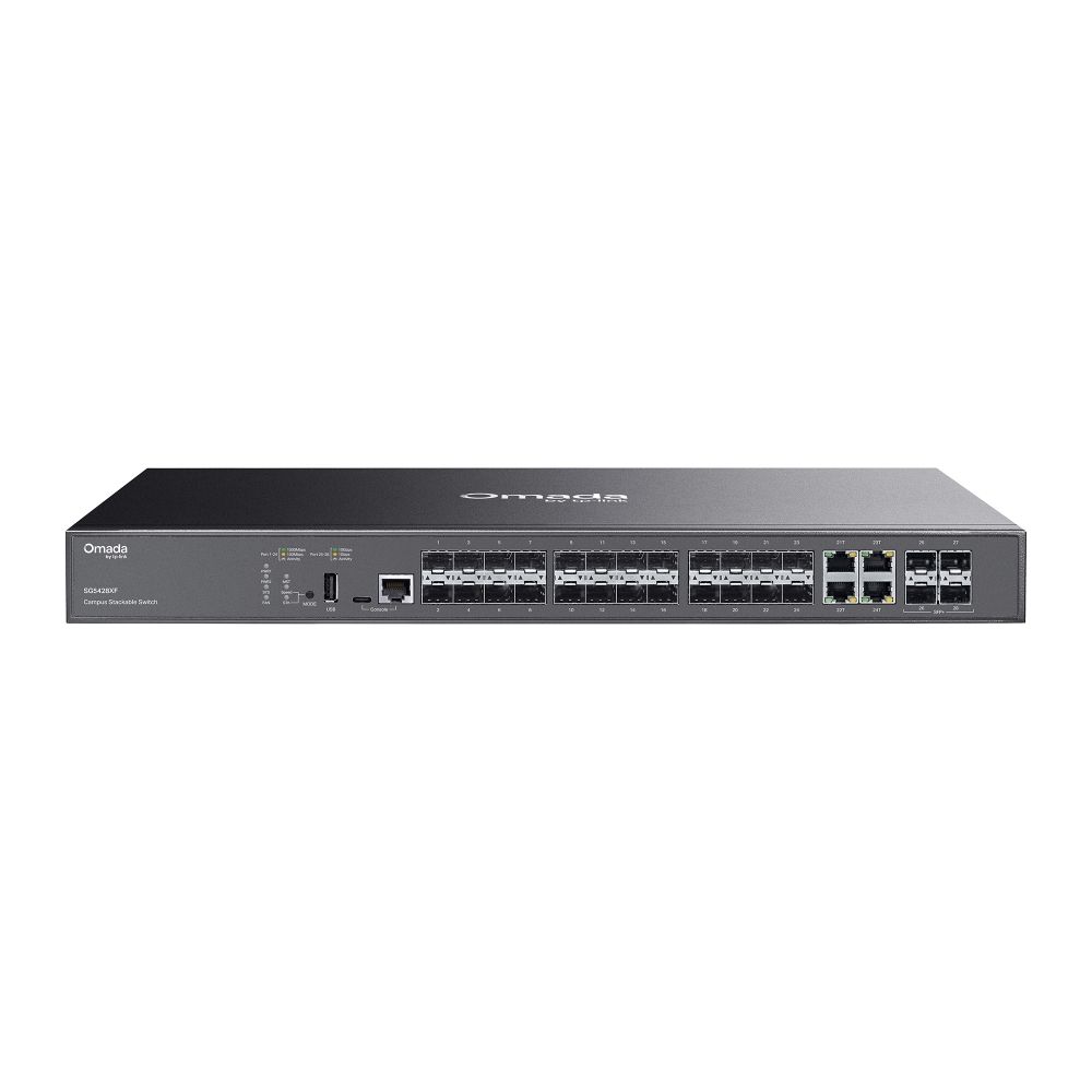 Tp-Link Sg5428xf, Administreret, L3, Stativ-Montering