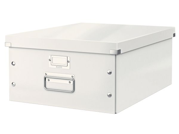 Leitz Click & Store Wow Large Opbevaringsboks, 85% Recirkuleret Karton Hvid