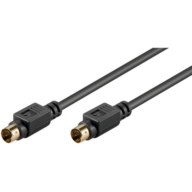 Goobay 50059 S-Videokabel 5 M Mini-Din 4 Han Til Han, Sort