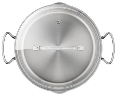 Tefal Duetto+ G7194455, Rund, Edelstahl, Edelstahl, Keramik, Gas, Halogen, Induktion, Versiegelte Platte, 250 °C, Glas